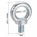 Uxcell Lifting Eye Bolt M20 X 30mm Male Thread C15 Carbon Steel For Hanging Pack Of 1