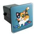Calico Kitten With Cat Toys Trailer Hitch Cover Plug Fits 2 In Receivers Durable Black Abs Plastic Heavy Duty Tow Insert Modern 