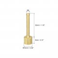 Uxcell Knurled Thumb Screws M4x30mm Flat Brass Bolts Grip Knobs Fasteners For Pc Electronic Mechanical 5pcs