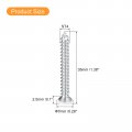Uxcell St4x35mm White Screws Self Tapping 50pcs Flat Head Phillips Wood For Woodworking