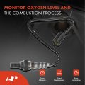 A-premium O2 Oxygen Sensor Compatible With Mazda 6 Gg Gy 2003-2008 V6 3 0l Upstream Front And Rear 2-pc Set Replace 0k32b18861