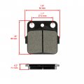Front Rear Brake Pads Compatible With Yamaha Yz125w Yz-125w Yz250 Yz250wr Yz360 Competition 1989