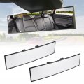 Universal 12 In Panoramic Convex Rear View Mirror 2 Pack Interior Clip On Wide Angle To Reduce Blind Spots For Car Suv Trucks 