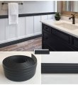 Coyouco Flexible Skirting Board Self-adhesive Peel And Stick Rubber Wall Base Moulding Trim For Bedroom Living Room Office