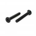 Uxcell 3 16-inch X 1-1 2-inch Grade 10 9 Countersunk Flat Head Hex Socket Cap Screw Black 25pcs