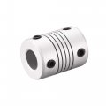 Uxcell 6mm To 9mm Aluminum Alloy Shaft Coupling Flexible Coupler Motor Connector Joint L25xd19 Silver