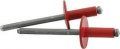 Racer S Speed Shop Red 3 16 Rivet Large Flange Aluminum Head Steel Mandrel Blind Pop Rivets 250 Pk 