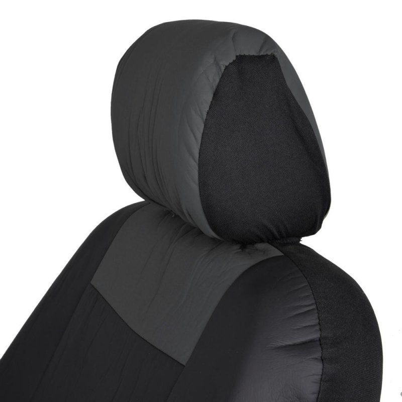 Bdk Easyfit Poly-vinyl Front St Covers Full Combo Set 2 1 Rear A Easy Install Updated Design A Charcoal