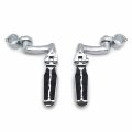 Smt-chrome Adjustable Highway Peg Mounting Kit With Footpeg Foot Rest Compatible V-star Roadstar Suzuki Boulevard Equipped 1-1