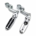 Smt-chrome Adjustable Highway Peg Mounting Kit With Footpeg Foot Rest Compatible V-star Roadstar Suzuki Boulevard Equipped 1-1