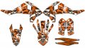 2017-2018 125 150 250 Sx Jester Orange Senge Graphics Base Kit For Ktm 