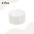 4pcs Pvc Pipe End Cap Fitting 2 5 Furniture Grade Plug Adapter Socket Fittings For Sewer Drain Connections Garden Diy White