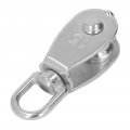 3pcs Single Pulley Block 35kg Load Capacity Stainless Steel M15 Hanging Wire Towing Wheel For Fitness Quiet Pulle Blocks Snatch