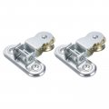 Uxcell 2pcs 65mm Single Pulley Block Iron Hanging Wire Towing Wheel Cable Rope Runner Roller In Zinc Plated 