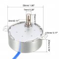 Uxcell Synchronous Motor Ac 100-127v 4-5rpm 50-60hz Ccw Cw 4w Turntable Gear Box For Microwave Oven
