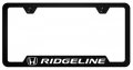 Au-tomotive Gold Inc Officially Licensed Uv Printed Logo On Black Polycarbonate Notched License Plate Frame For Honda Ridgeline