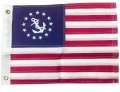 Flags Signs 12x18 Ensign Yacht Embroidered 210d Nylon Flag Grommet A-1-4350 