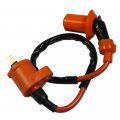 Performance Racking Round Ac Fired 6 Pins Cdi Ignition Coil 3 Elecrode Spark Plug For Chinese 50cc 125cc 150cc Gy6 Moped 