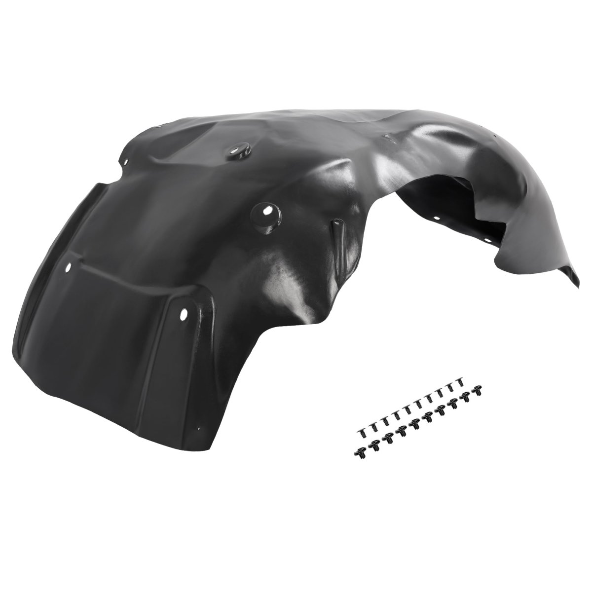 Front Fender Liner Inner Panel For 2007 2013 Chevy Chevrolet Silverado 1500 Right Passenger Side Black Pe Plastic Replaces