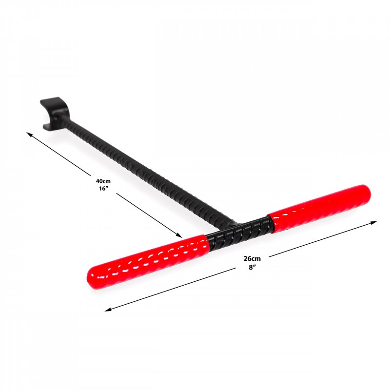 16 In Water Meter Key Main Supply Shut Off Wrench Tool With 4 Way Multi Function Utility Heavy Duty Rust Resistant Steel Rubber