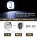 Vipmotoz Chrome Full Led License Plate Light Tag Lamp Assembly Replacement Pair For 1998-2005 Chevy Blazer S10 Gmc Jimmy Sonoma