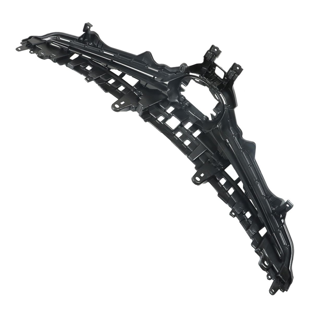 Front Bumper Grille Grill Assembly Upper Lower Glossy Black 2pcs Replacement For 2018-2020 Camry Se Xse