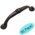 Cosmas 2322orb Oil Rubbed Bronze Cabinet Hardware Handle Pull 3-3 4 Inch 96mm Hole Centers 50 Pack 