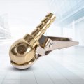 Tire Air Chuck Inflator Hose Barb Clip-on Ball Foot Tyre Gauge Fitting Tool