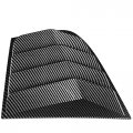 Eparts Abs Rear Side Window Louvers Scoop Cover Vent 2pc For 2018-2022 Kia Stinger Painted Carbon Fiber Style 