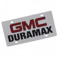 Eurosport Daytona- For Gmc Duramax Logo Stainless Steel License Plate 