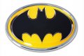 Batman Yellow Oval Chrome Emblem 