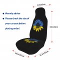 Vintage Sunflower Ukraine Flag Ukrainian Car Front Seat Covers Set Of 2 Washable Breathable Vehicle Cushion Protector For Sedan