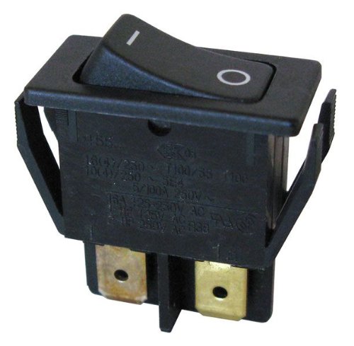 Spst Rocker Switch Single Pole Throw 15a 125 Vac 7 5a 250 Snap In Panel Mount 1 X 5 Mounting Hole 0 Tabs