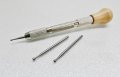 Wire Rounder Pin Vise Swivel Wooden Head With Set Of 3 Bur Size 1 2 5 8mm 