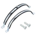 4 Pcs Adjustable Pipe Bracket Clamp 10 254mm Wall Ceiling Mount Split Ring Hanger Galvanized Iron Strap Support With Screw 