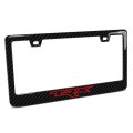 Ram 1500 Trx In Red Printed Real Carbon Fiber Finish Abs Plastic License Plate Frame Official Licensed 