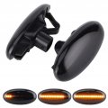 2pcs Led Side Marker Turn Signal Lights Smoke Lens Sequential Flashing Amber Light Indicator Blinker Lamp Fit For Mazda 3 5 6