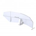Qiilu Motorcycle Windscreen Universal Transparent Adjustable Windshield Wind Deflector