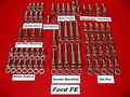 Alloyboltz Ford Fe 352 390 406 427 428 Stainless Steel Engine Hex Bolt Kit 