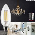 B11 Led Dimmable Light Bulbs Candelabra Base E12 5 Watt 60w Equivalent 500 Lumens 2700k Warm White 90 Cri 15000 Hour Life 4