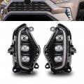 Dasbecan Fog Light Led Daytime Running Assembly Drl Lamp Kit For Toyota Rav4 2019 2020 2021 2022 2023