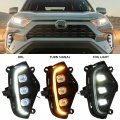 Dasbecan Fog Light Led Daytime Running Assembly Drl Lamp Kit For Toyota Rav4 2019 2020 2021 2022 2023