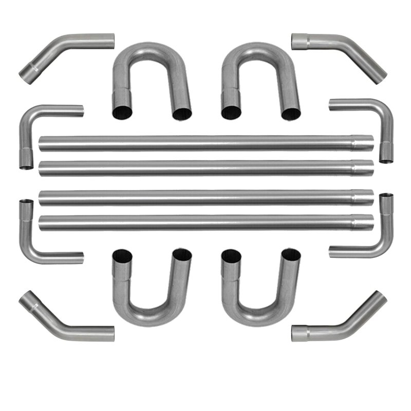 16x Universal 3 Od Custom Exhaust Tubing Mandrel Pipe Straight Bend Kit
