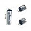 Uxcell 6 Pcs Ignition Spark Plug Spanner Set Dual-ended Wrench Socket