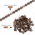 Uxcell 15pcs Upholstery Tacks Strips 1meter Flower Decorative Nail Trims For Sofa Headboard Chair Furniture With Nails 11mm