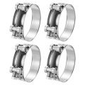 4pcs T-bolt Hose Clamp Working Range 74-79mm 201 Stainless Steel Intake Intercooler Clamps Adjustable Tube For Tubes Pipes 