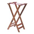Tray Stand With Solid Legs Dark Walnut Wood 31 H 