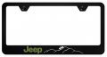 Au-tomotive Gold Inc Officially Licensed Uv Print Logo On Black Polycarbonate License Plate Frame For Jeep