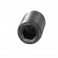 Uxcell Unc 3 8 -16 X 4 Thread Count Cup Point Hexagon Socket Grub Screws Black 10 Pcs