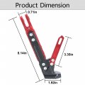 Waltyotur Red Motorcycle Universal Cnc Aluminum Alloy Adjustable Kickstand Foot Side Support Stand Tripod Holder